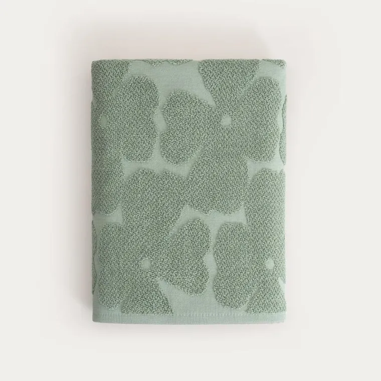 Homla, Flores, ręcznik, pistacjowy żakardowy, 70-130 cm