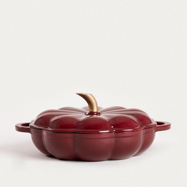 Homla, Ghost Town, garnek, żeliwny bordowy w kształcie dyni, 1,5l