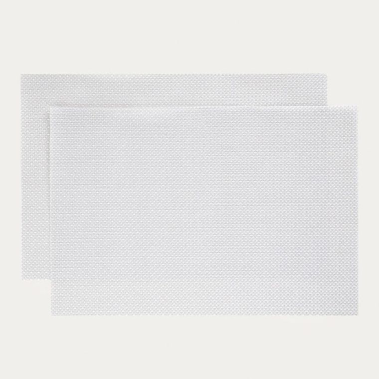 Homla, Glamo, maty stołowe, srebrne, zestaw, 30-45 cm, 2 szt.