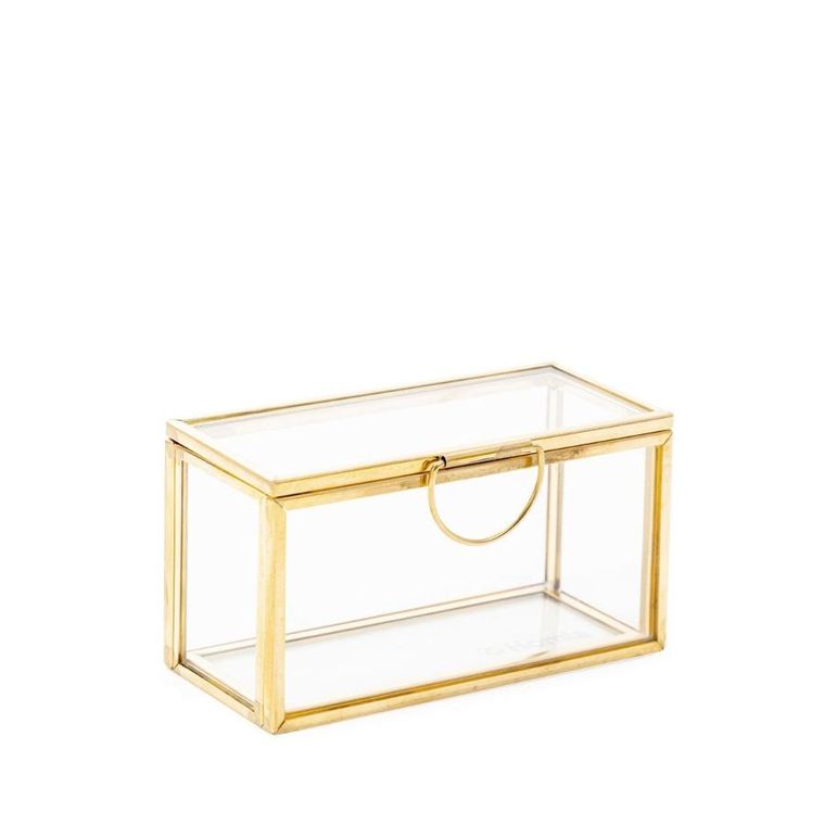 Homla, Grazia, szkatułka na biżuterię, mini złota, 9-4-5cm