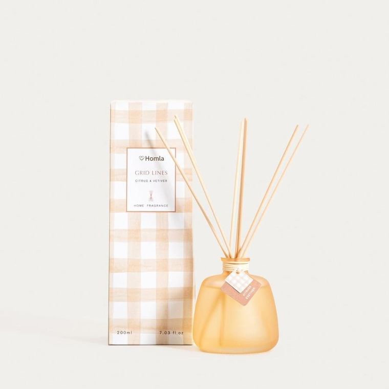 Homla, Grid Lines, dyfuzor zapachowy, Citrus & Vetiver, 200 ml