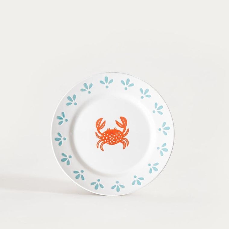 Homla, Kaoma, talerz, deserowy z krabem, 21 cm