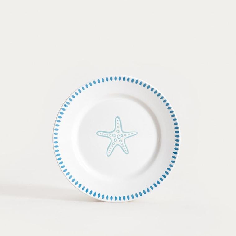 Homla, Kaoma, talerz, deserowy z rozgwiazdą, 21 cm