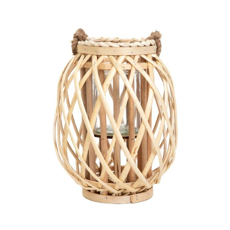 Homla, Lagge, lampion, pleciony naturalny wysoki, 30 cm