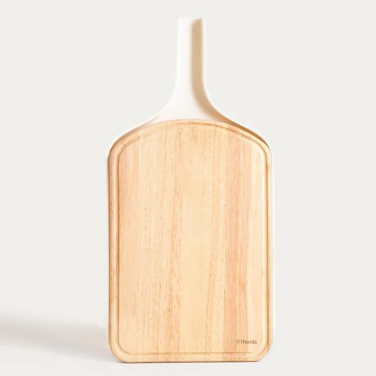 Homla, Lengo, deska do krojenia, z plastikową podkładką, 42,5-21 cm