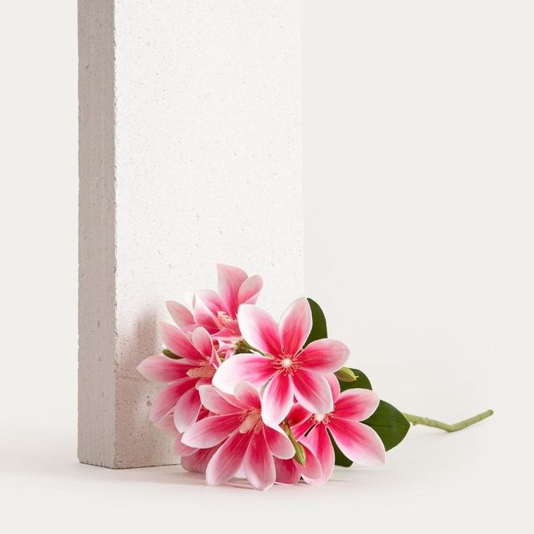 Homla, Lily, gałązka sztuczna, lilia różowa, 75 cm