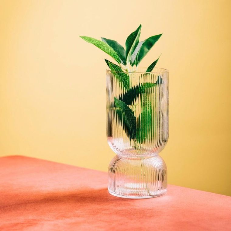 Homla, Limpid, wazon, szklany transparentny, 21 cm