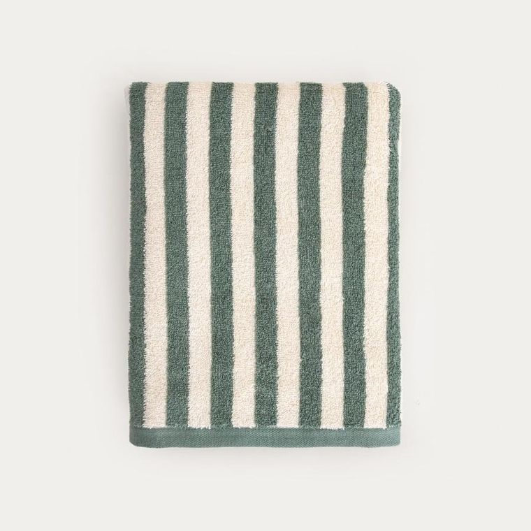Homla, Listra, ręcznik, w pistacjowe paski, 70-130 cm