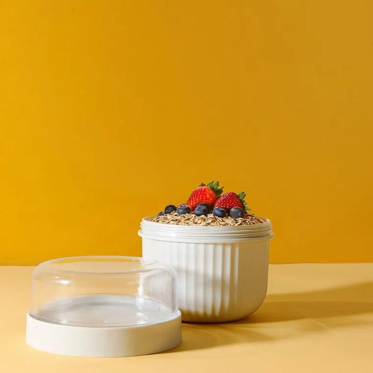Homla, Loene, pojemnik na jogurt, szary, 0,45l + 0,2l, 896250