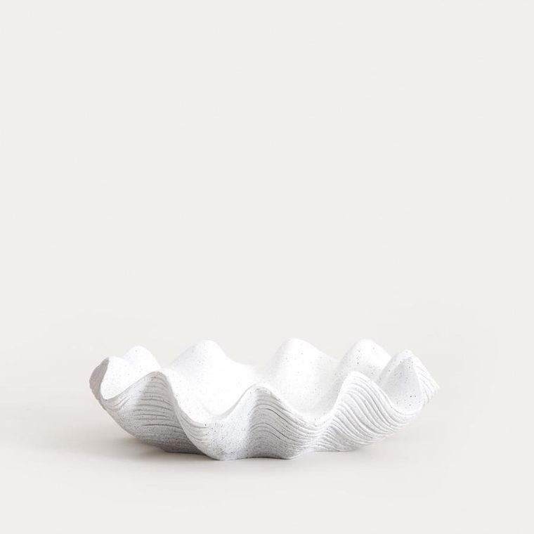 Homla, Lunea, misa dekoracyjna z falami, ecru, 6,5-26-26 cm