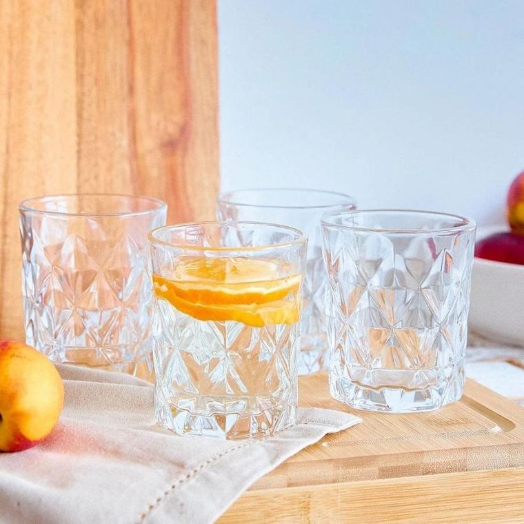 Homla, Lunna, zestaw szklanek, transparentnych, 0,29l, 4 szt.