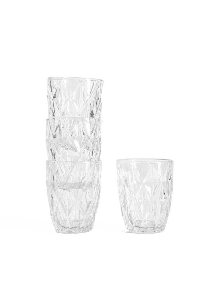 Homla, Luno, zestaw szklanek transparentnych, 280 ml, 4 szt.