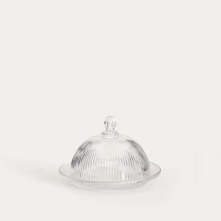 Homla, Lynn, patera szklana, z kloszem, 10-14,4 cm