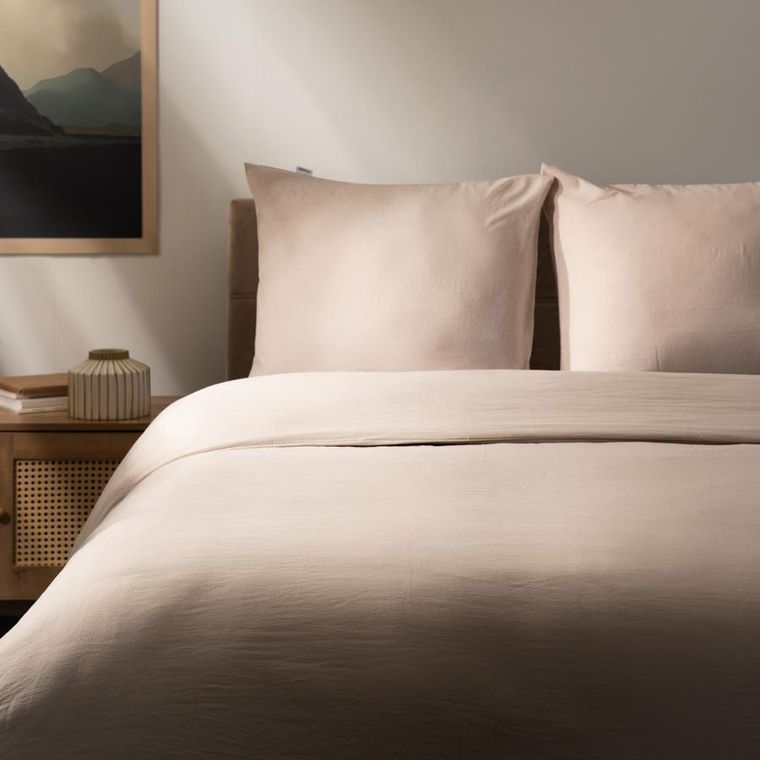 Homla, Maisy, pościel, z mikrofibry, beżowa, 220-200 cm