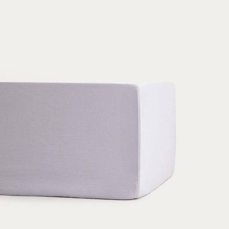 Homla, Maisy, prześcieradło, z pranej mikrofibry, szare, 200-200 cm