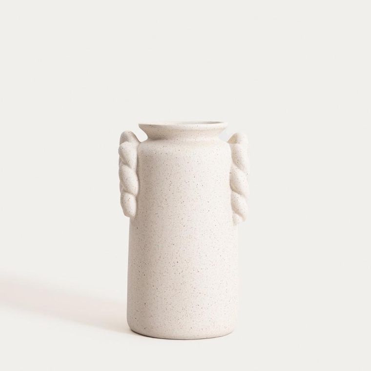 Homla, Mare, wazon, o piaskowym wykończeniu z warkoczami, 15-13-24 cm