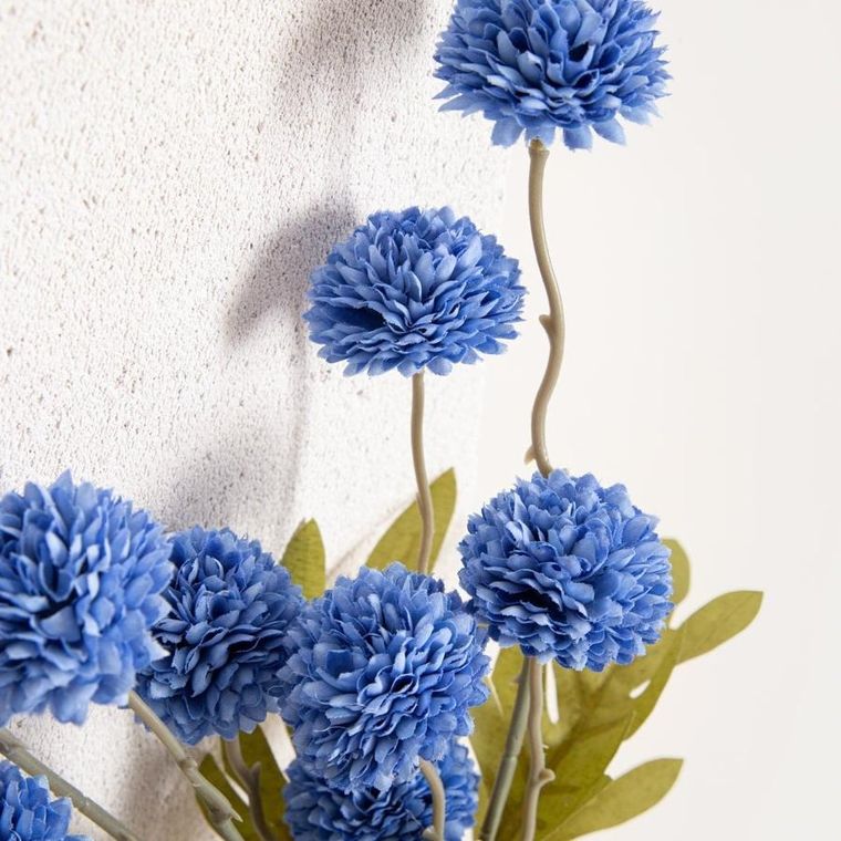 Homla, Marita, bukiet kwiatów, stokrotki pełne niebieskie, 52 cm