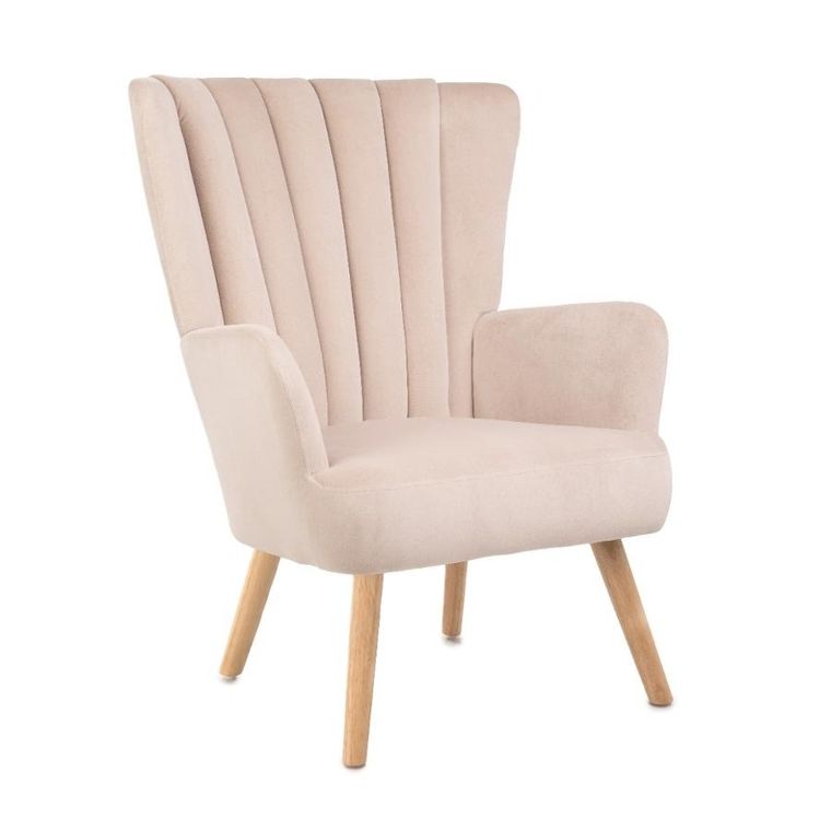 Homla, Mills, Fotel beżowy, 42-75-74 cm, 859538