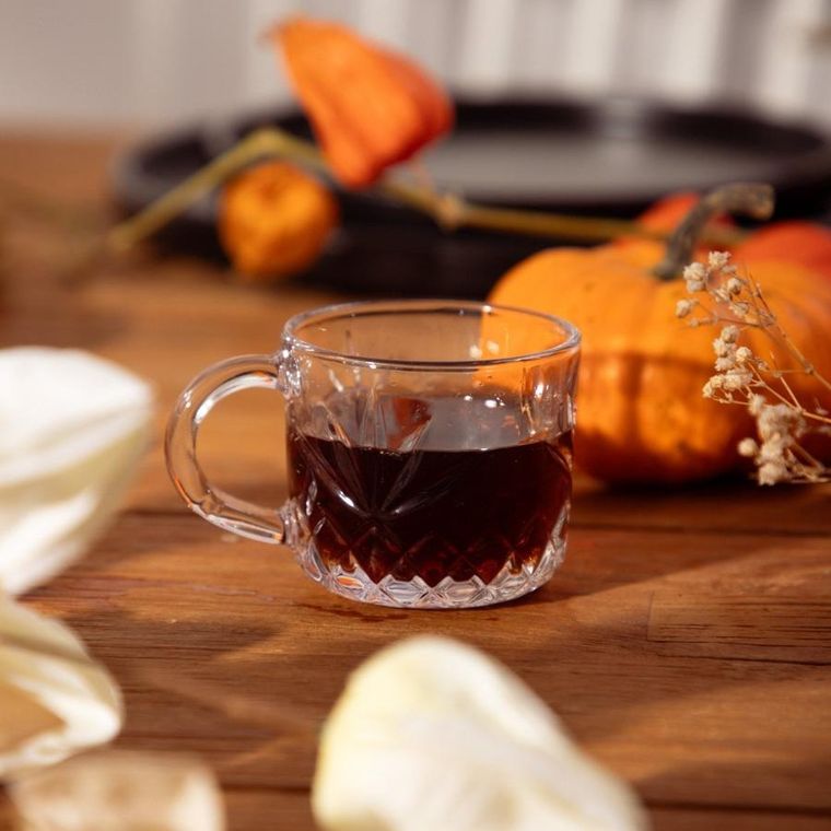 Homla, Mirra, szklanka, wzorzysta z uchem mała, 2 szt.