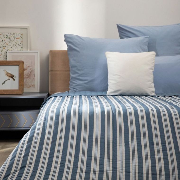 Homla, Modern Hamptons, narzuta, z nadrukiem w pasy, 200-220 cm, 746055