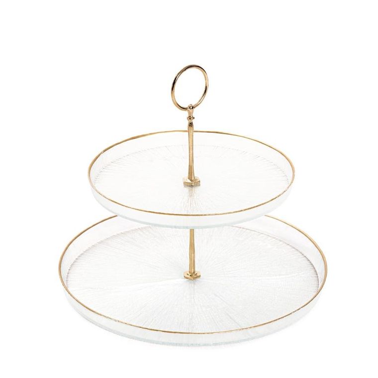 Homla, Monze, patera, dwupoziomowa transparentna, 21 cm, 28 cm