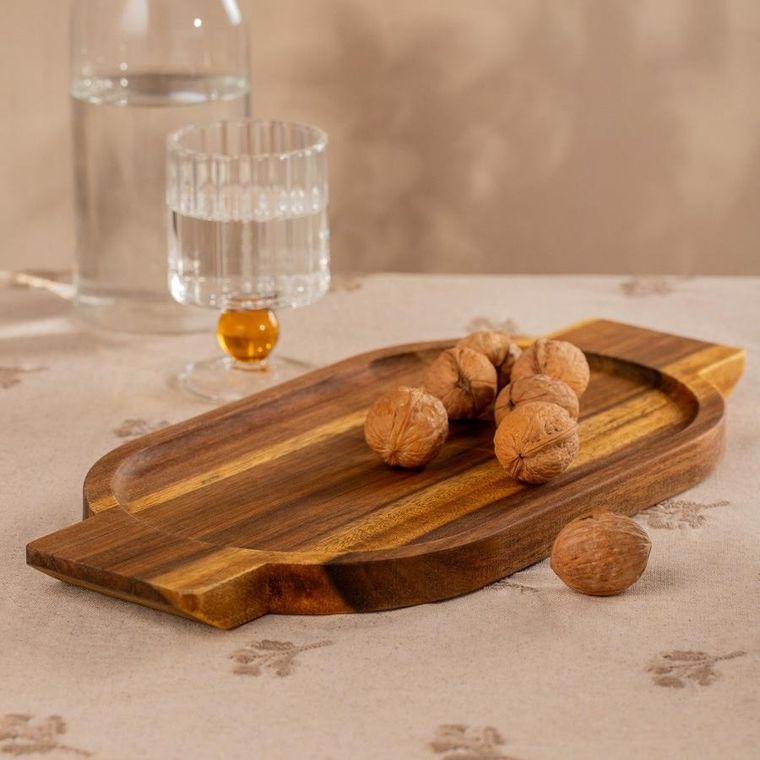 Homla, Mooka, deska do serwowania, akacjowa podłużna, 38-18-2 cm