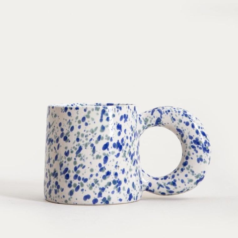 Homla, Morne, kubek, nakrapiany granatowy, 0,3l