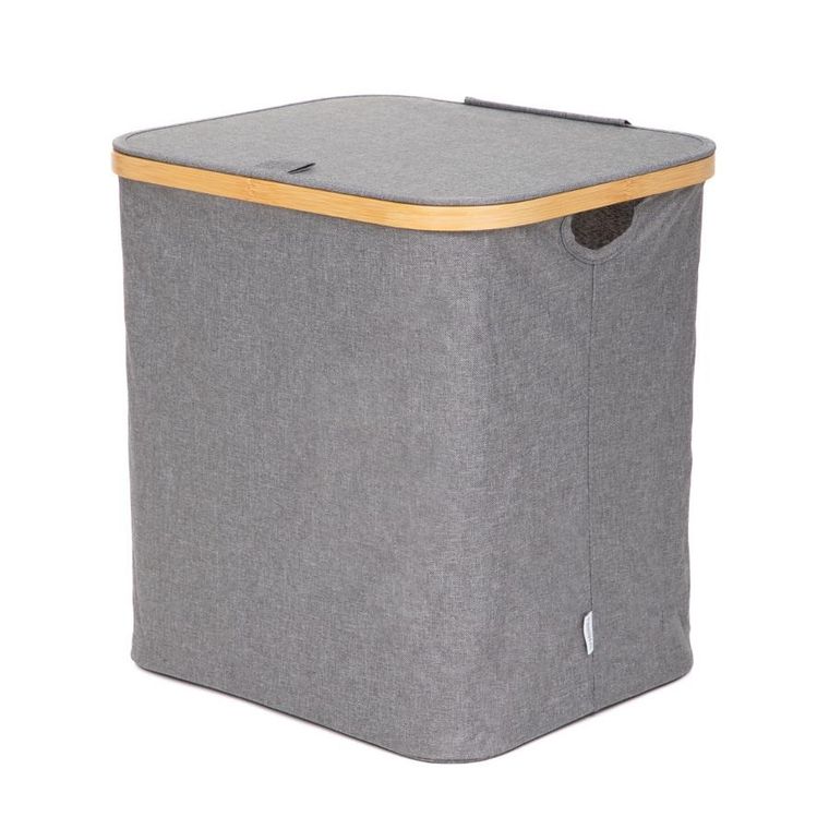 Homla, Nellie, kosz na bieliznę, szary, 40, 5-32-42 cm