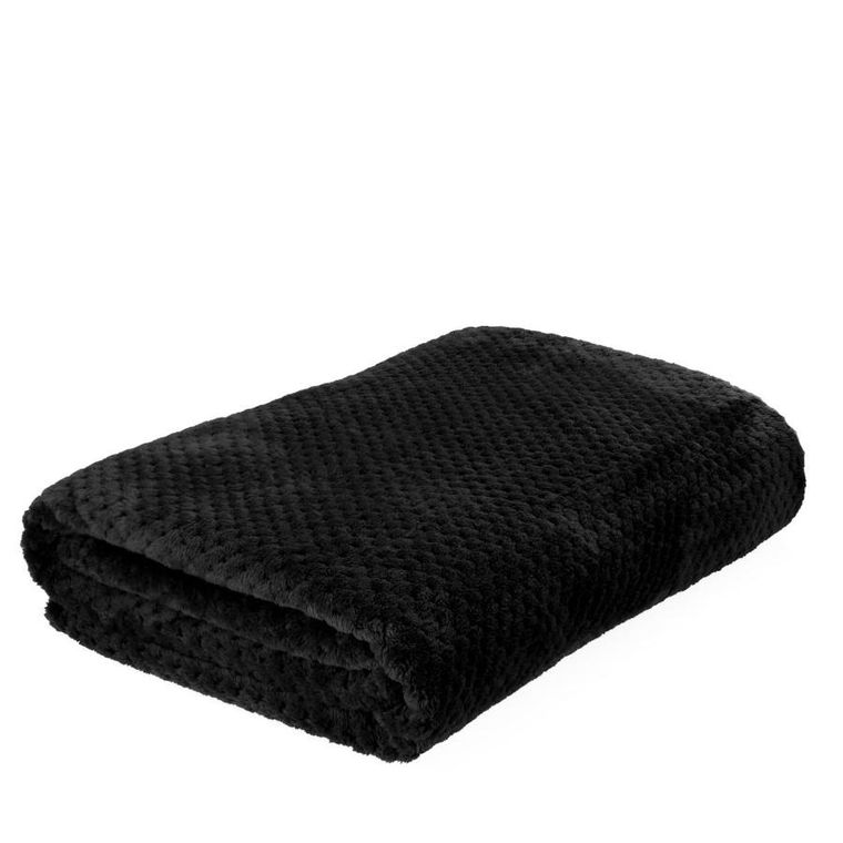 Homla, Noah, koc, ziarnka ryżu, czarny, 150-200 cm