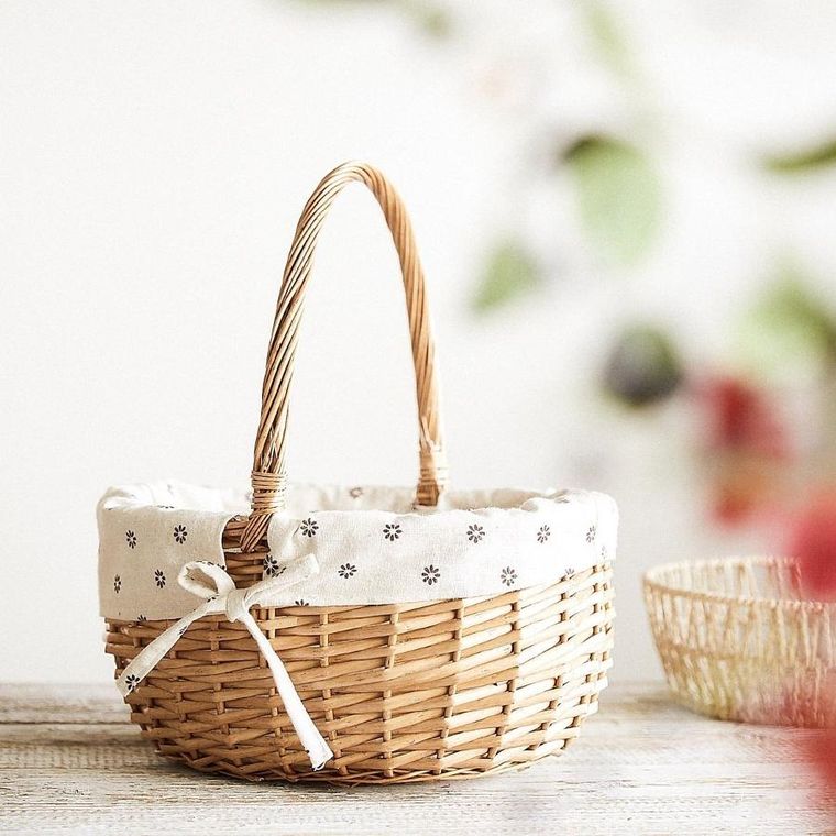 Homla, Norso, koszyk, z rączką naturalny, 38 cm