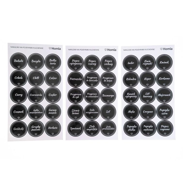Homla, Otto, naklejki, okragłe, 3,3 cm, 45 szt, 895475