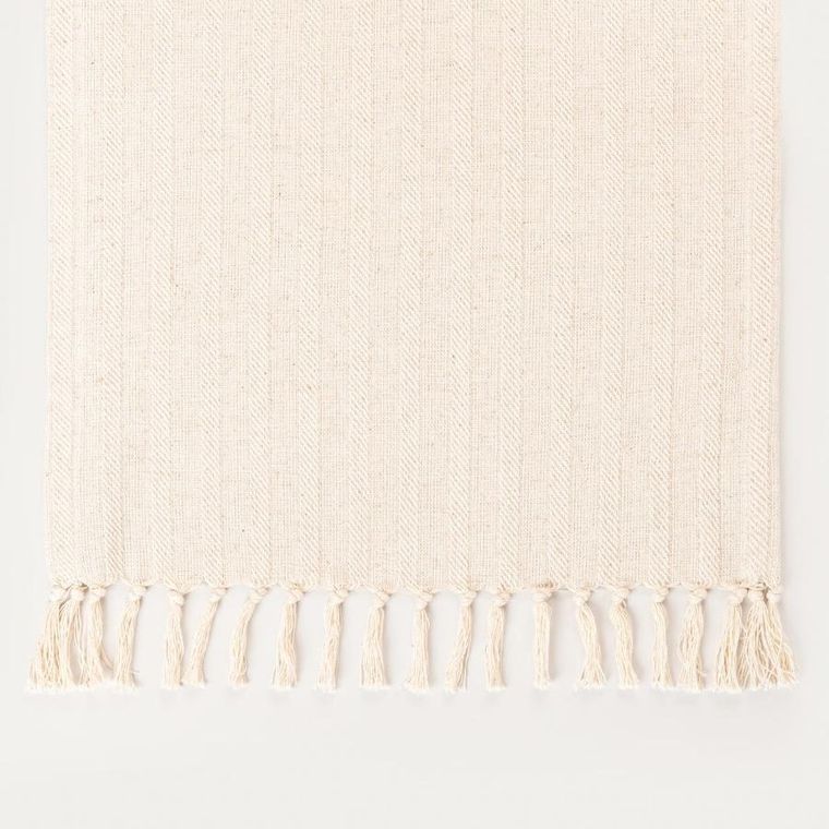 Homla, Pansy, bieżnik z frędzlami, ecru, 40-160 cm