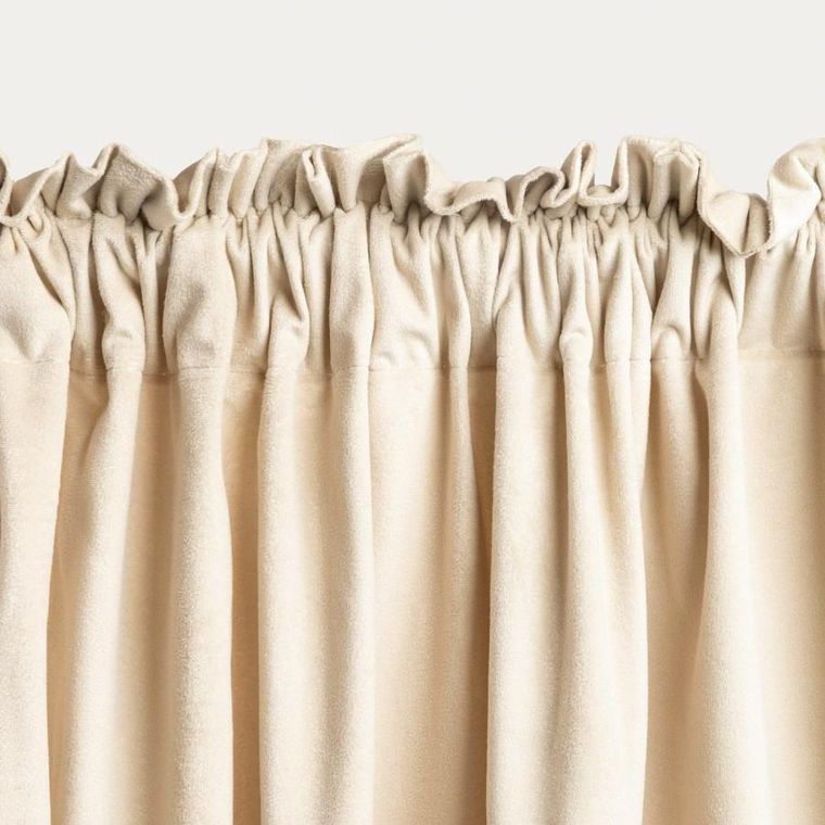 Homla, Patty, zasłona, welwetowa beżowa multitape, 140-250 cm