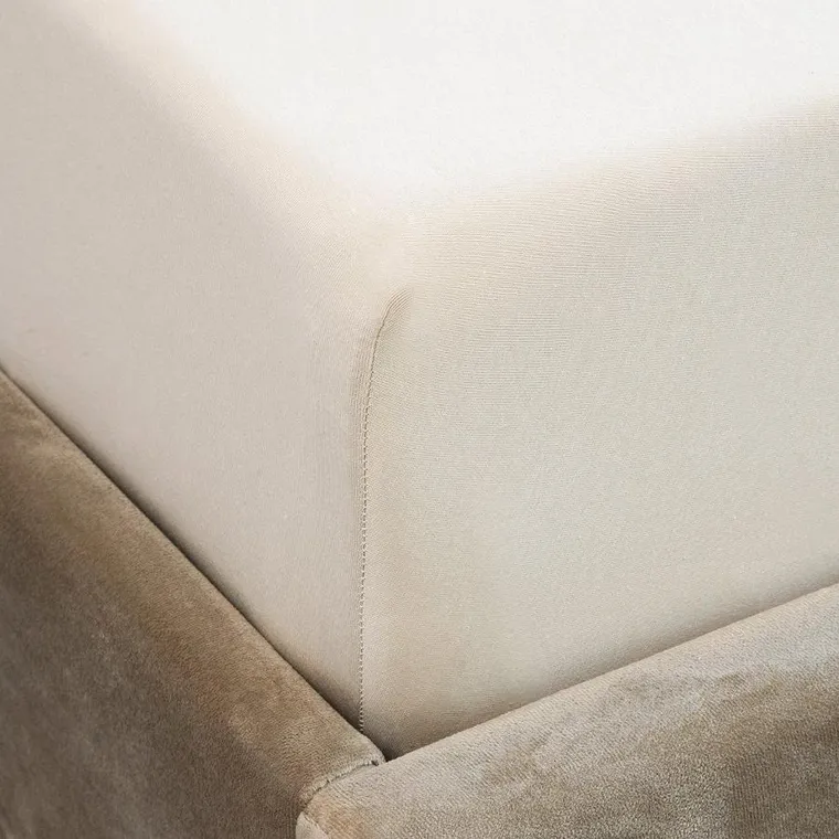 Homla, Pelly, Prześcieradło jersey beżowe PREMIUM, 90-200 cm, 874081