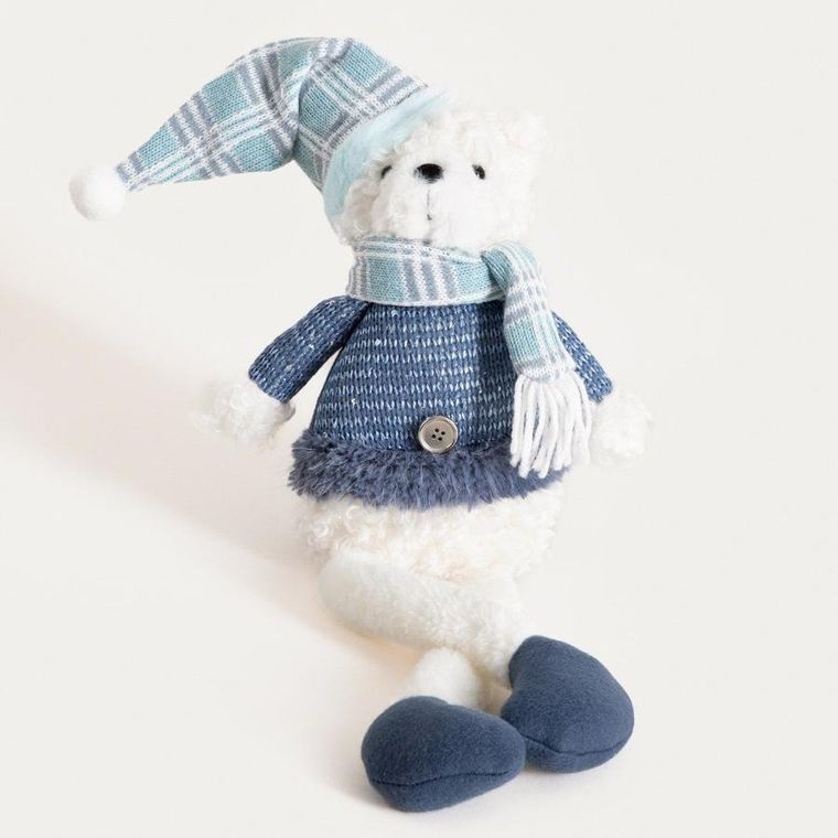 Homla, Pulise, skrzat, pan miś w niebieskim ubranku, 52 cm