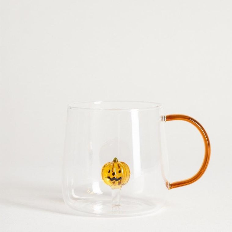 Homla, Pumpkin, szklanka, z uchem i dynią w środku, 0,47l