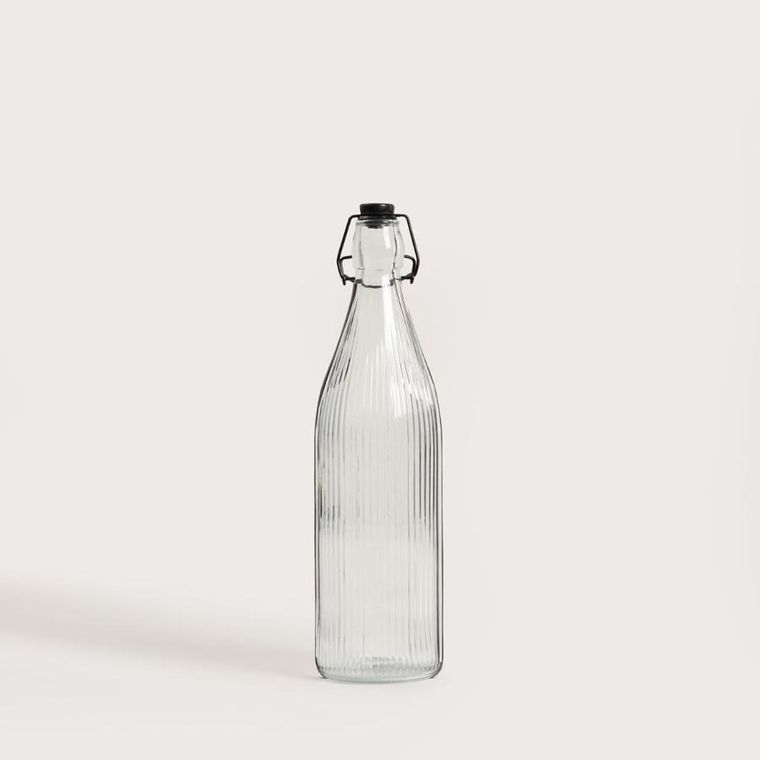 Homla, Raven, butelka ryflowana z klipsem, 1l