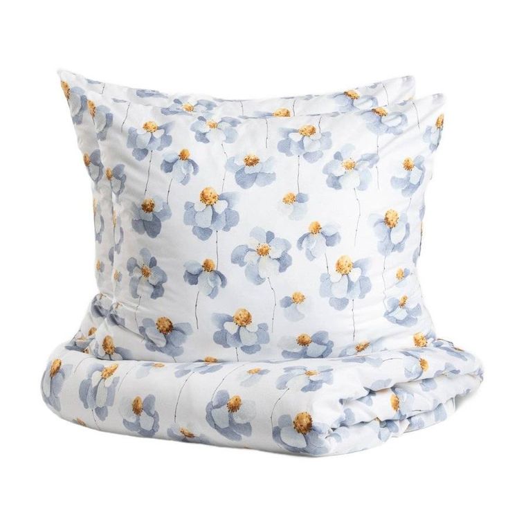 Homla, Reita, pościel, z mikrofibry w kwiatki, 160-200 cm