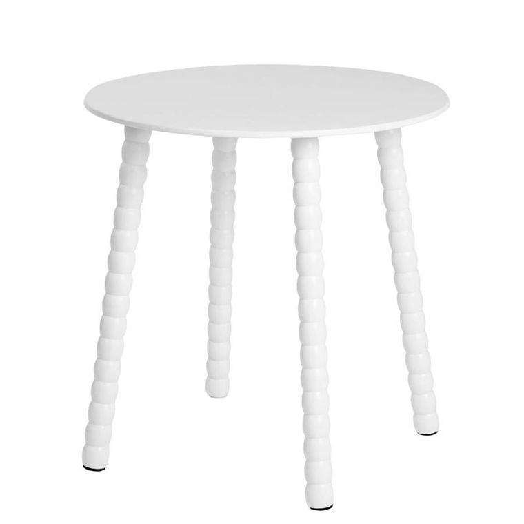 Homla, Resle, stolik kawowy, biały, 50-50-50 cm