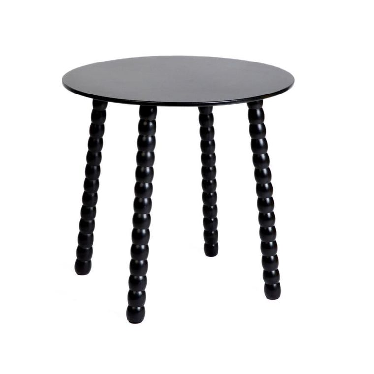 Homla, Resle, stolik kawowy, czarny, 40-40-40 cm