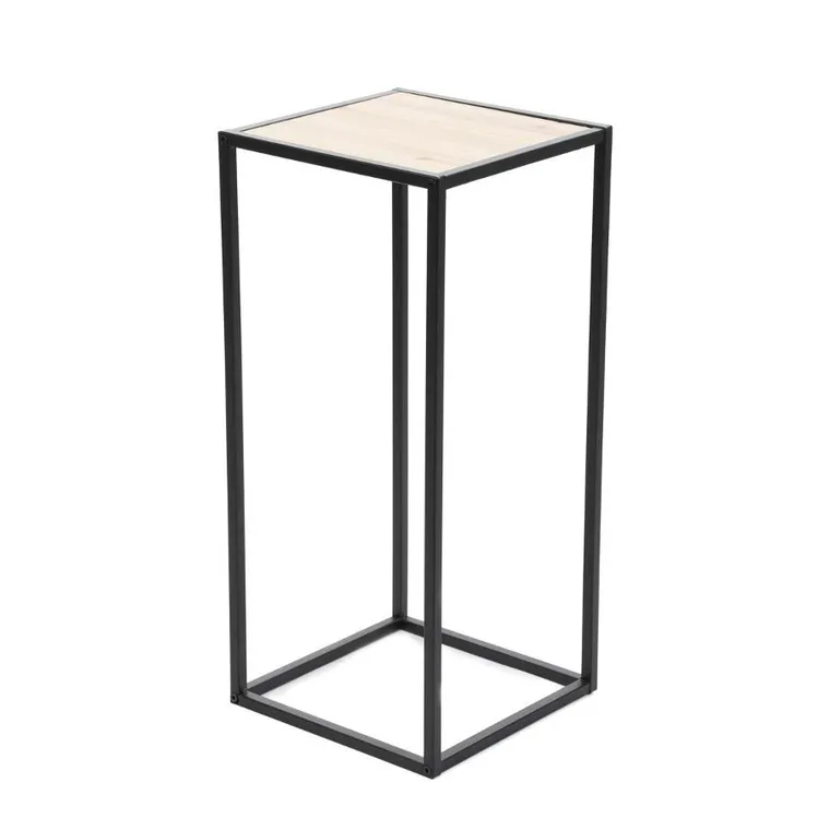 Homla, Roh, kwietnik, metalowy, czarny, 27-27-60 cm, 876702