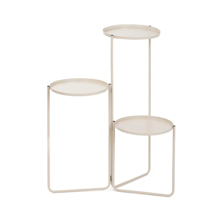 Homla, Roh, kwietnik, trzypoziomowy beżowy, 25-48/70 cm