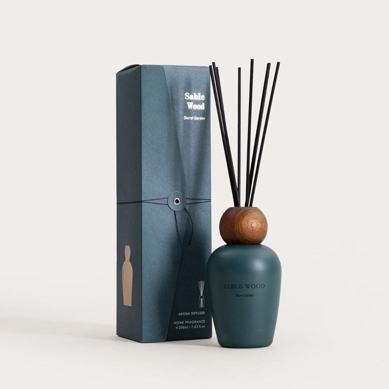 Homla, Sable Wood, dyfuzor zapachowy, Secret Garden, 200 ml