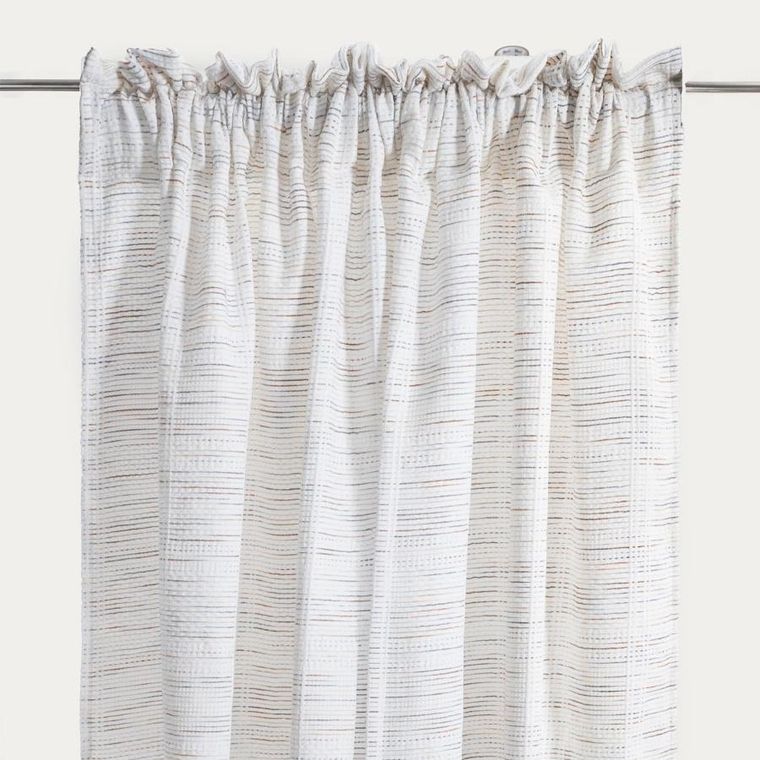 Homla, Siera, zasłona, z ozdobnym wielobarwnym strukturalnym wzorem, 140-250 cm