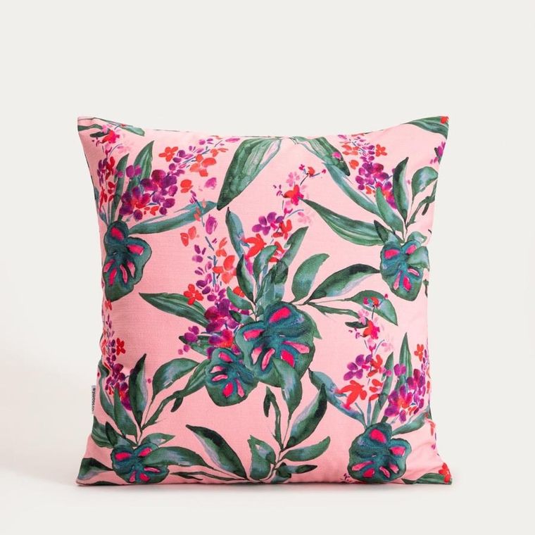 Homla, Solena, poszewka, w kwiatowy wzór, 45-45 cm