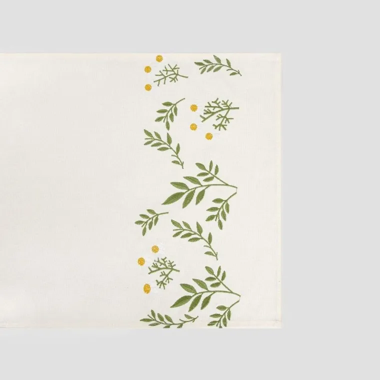 Homla, Sula, bieżnik, w haftowane kwiaty, 40-160 cm