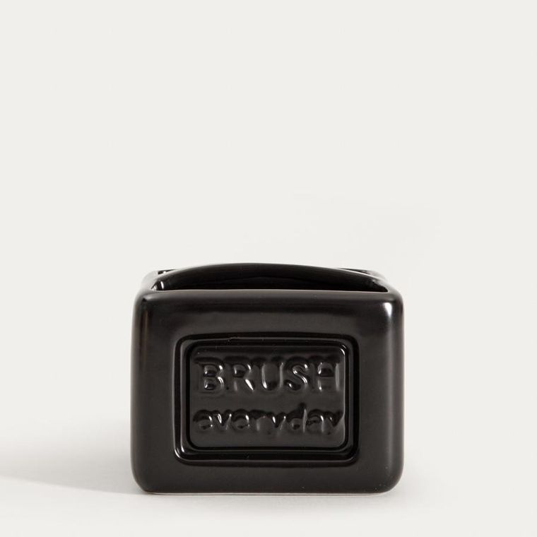 Homla, Sylan, pojemnik na gąbkę, czarny, 11-8 cm, 763649