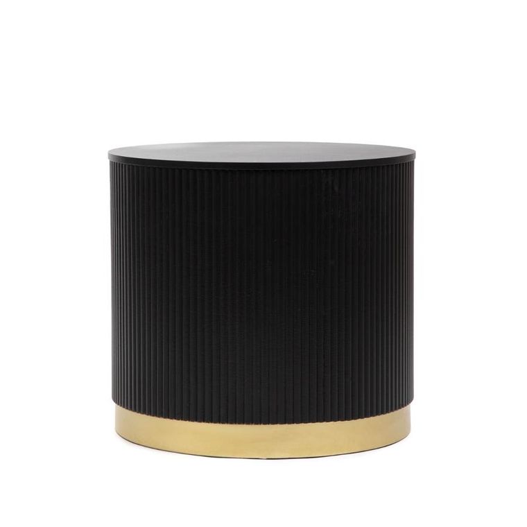 Homla, Tabi, stolik kawowy, matowy czarny, 40-36 cm