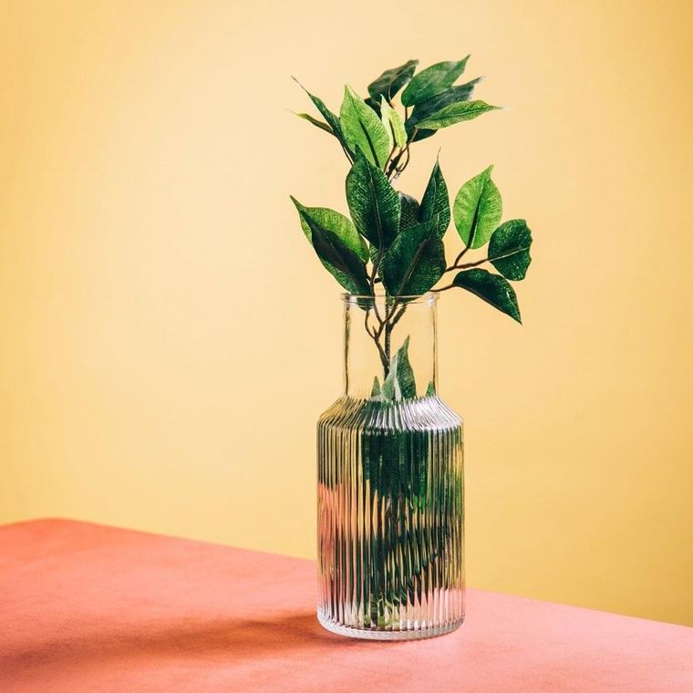 Homla, Tolle, wazon, szklany prążkowany, transparentny, 10-22 cm