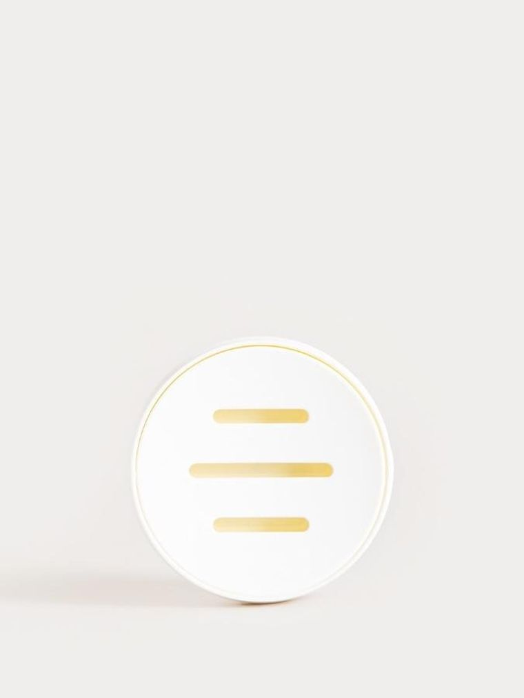 Homla, Torus, mydelniczka, z tłoczeniem biała, 11-11-2,5 cm